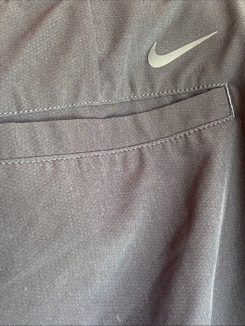 Nike Men's Navy Flat-Front Pockets Elastic Waist Performance Golf Shorts 34 - Picture 7 of 8